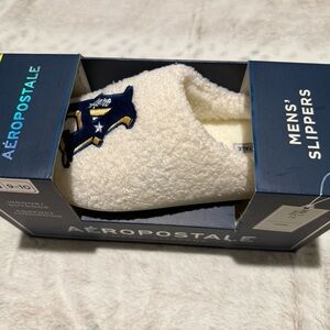 Aeropostale Men's White Slippers